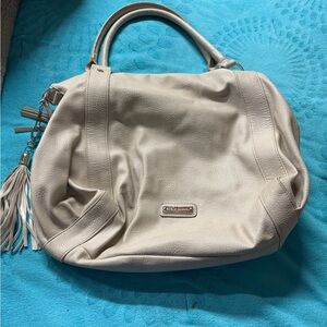 Steve Madden Cream Leather Handbag